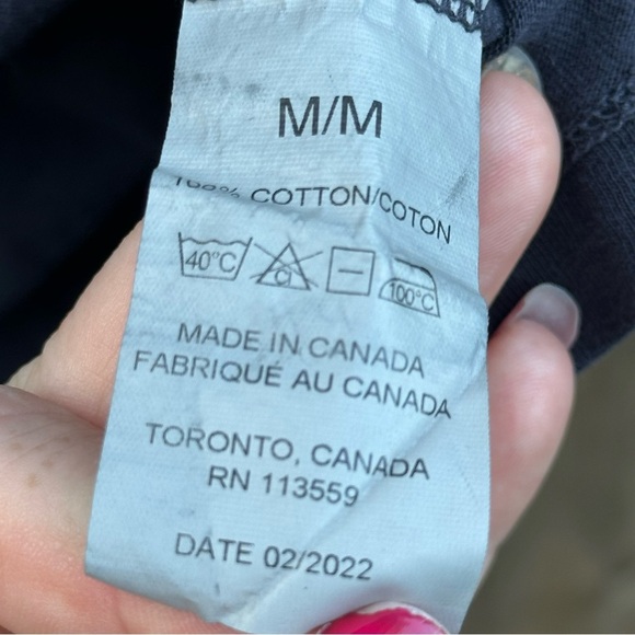 Hiro Clark Gray Short Sleeve Crew Neck Tee Size Medium - Picture 3 of 4